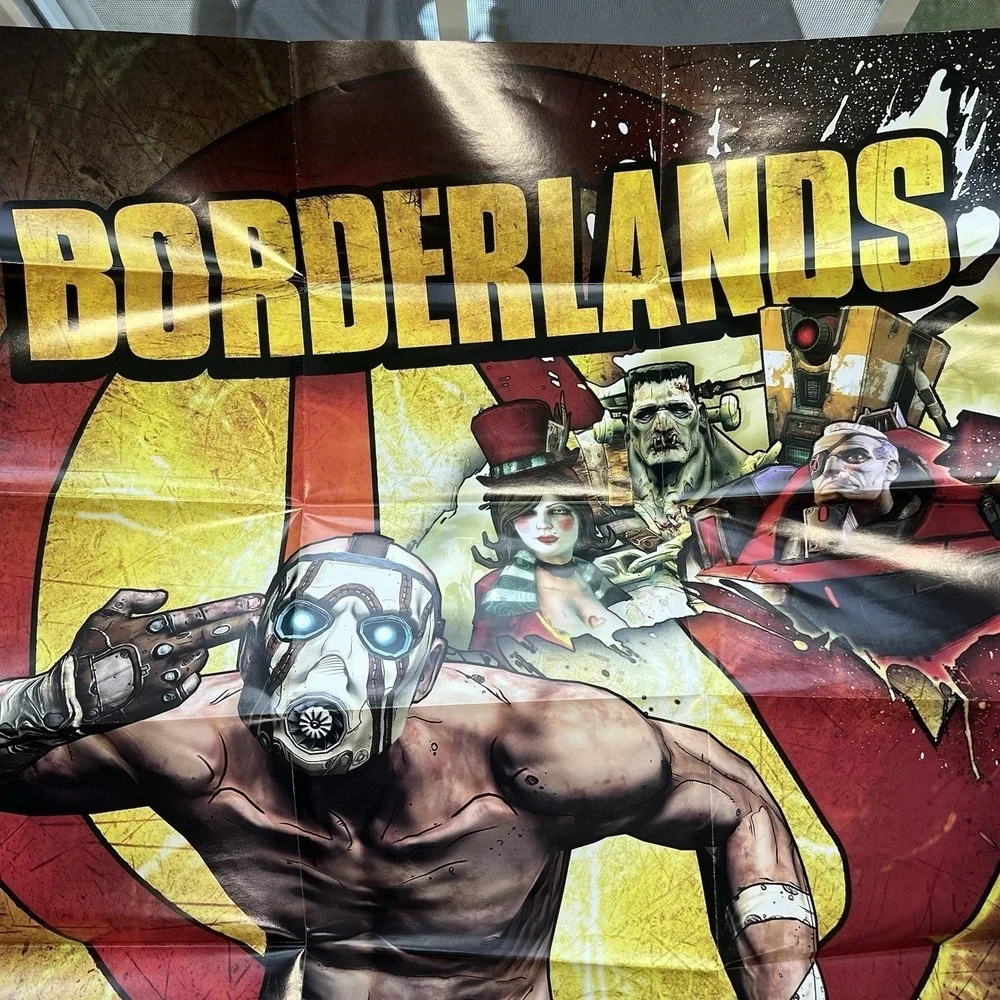 Xbox 360 Borderlands Game‎ of the Year Edition Complete Collection W/ Map Poster